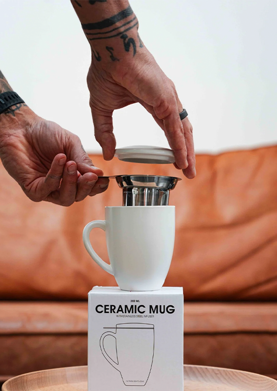 Koffiemug met filter